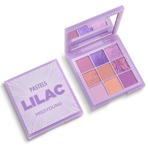 9 Colors Eyeshadow Palette, Highly Pigmented Eyeshadow Pallete Matte Shimmer Glitter Eye Shade Makeup, Longlasting Waterproof Shimmer Eye Shadow for Girls and Women (Macaron Purple)