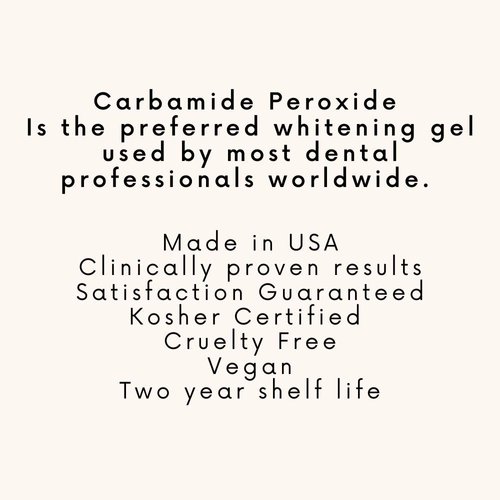 Teeth Whitening Gel Syringe Dispensers 44% Carbamide Peroxide, Tooth Bleaching Gel Multiple Quantities Available and Size Available (10 ml, 5), Mouth Trays Included