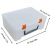 PASOL Clear Card Storage Box - 1000+ Hard Case Card Holder, Portable Card Organizer for Collectible Trading Cards and Sports Cards (Small)