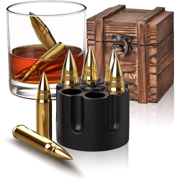 Gifts for Men Dad Husband, Whiskey Stones, Unique Anniversary Birthday Gift Ideas for Him Boyfriend, Man Cave Stuff Cool Gadgets Retirement Bourbon Presents for Uncle