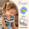 Elastics Hair Ties Small Daisy Hair Band Soft Rubber Bands Ponytail Holder Colorful Flower Hair Ropes No Damage Hair Accessories for Toddler Baby Girls Women 10Pcs
