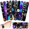 Omlisca Outer Space Slap Bracelets 40 Packs Space Party Favors Goodie Bag Gifts Starry Night Galaxy Snap Bracelet Planet Carnival Class Prizes Space Theme Birthday Party Supplies
