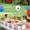 Hegbolke Hockey Party Supplies Serve 20-81Pcs Plates Napkins Tablecloth Forks Set for Kid's Hockey Fans Birthday Gameday Hockey Theme Party Decorations