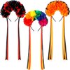Riceshoot 3 Pcs Halloween Flower Headband Day of the Dead Floral Headband Mexican Flower Crown Headband Halloween Festival Wedding Headband for Women Halloween Masquerade Bridal Party Dress up