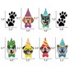 Dog Faces Birthday Swirl Hanging - Dog Birthday Theme Party Bunting Decoration Party Supplies 30Ct