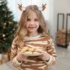 3 Pairs Christmas Hair Clips for Girls Women Cute Hair Accessories Reindeer Antlers Ears Hair Accessory with Pine Cone & Plush Ball Christmas Hair Pins for Party Favors