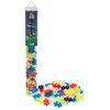 PLUS PLUS 70 Piece Interlocking Building Blocks for Kids, Open Ended Connecting Toys, STEM Bin Classroom Mini Manipulatives - Glow in The Dark Play Tube