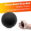 IMENSEAS Grip Strength Trainer 7 Pack Adjustable Hand Gripper, Finger Stretcher Resistance Extensor Bands, Finger Exerciser, Grip Strength Ring & Stress Relief Ball, Hand Grip Strengthener, Black