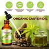 HELTURE All Natural Hair-treatment Organic Castor Oil for Hair Growth and Moisturizing Massage Oil for Hair and Body Skin Care, Jamaican Black Castor Oil 2.02 Fl Oz