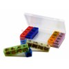 7 Days Pill Organizer Tablet Box Weekly Medication Case Daily AM Morning Noon PM Night Backup Container Compartments Detachable Dispenser (28 Compartments)