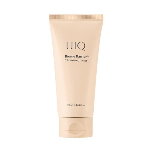 UIQ Biome Barrier Cleansing Foam 4.05 fl.oz | Korean skincare - pH balancing foam cleanser with hypoallergenic formula - Gel cream type moisturizing facial cleanser for sensitive skin