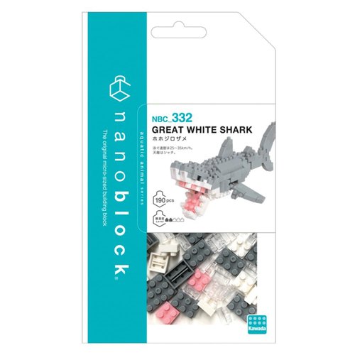 nanoblock - Sea Friends - Great White Shark, Collection Series Building Kit
