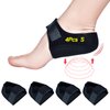Heel Protectors(4Pcs), Heel Cups for Heel Pain, Heel Cushion for Plantar Fasciitis, Heel Pads Great for Heel Pain Relief, Achilles Tendinitis, Bone Spur, for Men & Women (Black, Small Size)