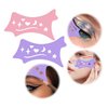 2Pcs Eyeliner Stencils, Silicone Winged Eyeliner Eyelash Lip Line Aid Mascara Shield Applicator Guard Pads, Reusable Eyeshadow Pattern Aid Tool, Multifunctional Eye Makeup Tool for Beginners