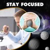Moon Stress Balls 2.5 Inch Anxiety Fidget Relief Squeeze Balls Soft Foam Toy for Teenagers Students Birthday Party Favors for Adults Finger Exercise School Office (12 Pcs)