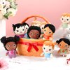 HyDren Basket Plush Baby Dolls, Set of 10 Soft Multicultural Sensory Dolls 6'' Plush Diversity Toys for Preschool Classroom, Valentine's Day Toddler Baby Toys for Kids Girls Boys All Ages