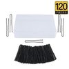 U Shaped Bun Wedding Bridal Black Hair Pins (Black-120Pcs)