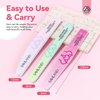 Saviland Nail File Buffer for Acrylic Nails: 16PCS Professional Emery Board for Nails Nail Buffers Manicure Kit Acrylic Nails & Natural Nails 100/180-4000 Grit Doubled Sides Emory Boards Beauty Gift