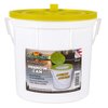 Flambeau Outdoors 6060BC 4 Quart Minnow Can, Live Bait Fishing Storage Bucket, Lime Green/White