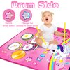 Toys for 1 Year Old Girl Gifts: Baby Music Mat Toddler Toys Age 1-2 - 3 in 1 Piano Drum Animal Touch Unicorn Toys - Infant Musical Toy 12-18 Months Babies Birthday Gifts for 1 2 3 Year Old Boys Girls