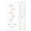 ohora Semi Cured Gel Nail Strips (N Sylph) - White, French, Works with Any UV/LED Nail Lamps, Salon-Quality, Easy to Apply & Remove - Christmas Gel Nail Wraps, Stickers, Christmas Stockings