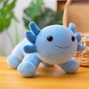 DYBFONO Axolotl Plush Toy, 10.8” Soft Cute Axolotl Stuffed Cotton Plush Pillow Kawaii Salamander Animal for Boys Girls Kids Gift (Blue)