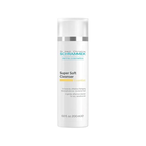 Super Soft Cleanser (6.8 fl oz) - Gentle, Effective Cleanser for Dry & Sensitive Skin - Make-Up Removal - Natural Ingredients - No Parabens - Face Cleanser - Face Wash - Skin Care - Dr. Schrammek