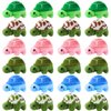 HyDren 24 Pcs Small Turtle Stuffed Toy Soft Sea Turtle Christmas Animal Plush Toys Adorable Turtle Stuffed Animal Plush Turtle Toy Turtle Party Decoration for Birthday Beach Ocean Party(Fresh Style)
