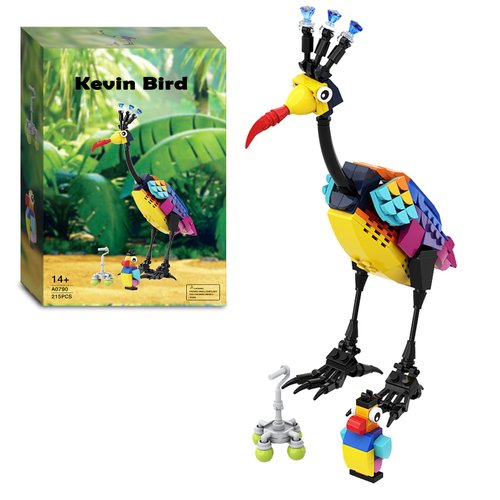 BSMOC BLOCK Kevin Bird Up House Building Sets for Adults,Cute Movie Animal Building Toy Set for Christmas and Birthday Children and Adult Gifts(215pcs)