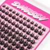 DIY Eyelash Extension Kit Individual Lashes Cluster D Curl Mix Lash Clusters with Bond and Seal and tweezers kit Lash Extensions (Y30)