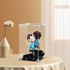 Acrylic Display Case Clear Action Figure Display Case with Mirrored Back, Dustproof Protection Display Box Alternative Glass Case for Collectibles Figures Models Doll Toys (6x6x10 inch; 15x15x25 cm)