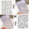 8 Sheets Letter Nail Art Sticker Heart Lips Nail Decals Self-Adhesive Design Stickers Letters Alphabet Hearts Lips Nail Stickers for Women Girls Valentines Day Nail Decoration DIY Manicure Tips