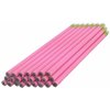 ezpencils - Pink Barrel Pencils with White Eraser - 36 pkg - Non-Smudge Eraser - # 2 HB Lead - Unsharpened - Non-Branded