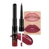 evpct 1Pcs Ruby Stoplight Red Lip Stain Paint Matte Lip Liner and Lipstick Set Long Lasting Smudge Proof labiales matte mate larga duracion listip 24 hours a prueba de agua mate 24 horas originales,05