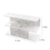 Mekupeu 6 Holes Marble Tweezers Holder Eyelash Extension Supplies Display Stand Tweezer Shelf Holder 1 PCS