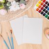 50 Sheets Watercolor Paper 6 x 8inch, 300 GSM Deckled Edge Paper Rough/Textured Handmade Paper Cotton Paper for Watercolors, Wedding Invitations, Cards, Crafts