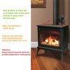 VODA Wood Stove Fan Small New Designed 4 Blades Heat Powered Fireplace Fans Eco Fan for Home Wood/Log Burner/Fireplace(Black)