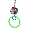 Bonka Bird Toys 1874 Wibbly Ring 5" High by 5" Wide, Small Parrot Tug Forage Cage Toy, Parrotlet, Budgie, Lories, and Similar Birds
