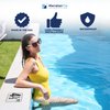 Aquatic Custom Tile, 4 1/2FT Pool Depth Markers, 6x6 Inches Vinyl Pool Stickers, Swimming Pool Number Markers, Pool Safety Signage, Adhesive Pool Depth Markers Stickers for Decks, Made in USA