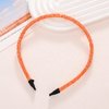Totelux Glitter Headband for Girls Sparkle Skinny Hair Band Orange Sequins Hair Hoop Birthday Wedding Prom Party Women Hair Accessories