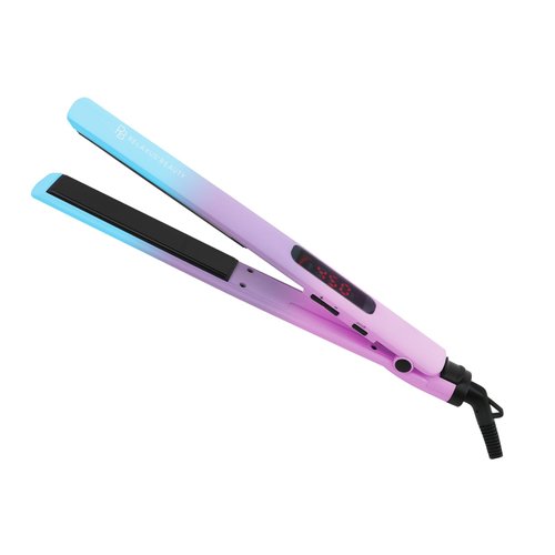 SLZ Analog Limited Hair Straightener with Tourmaline Ceramic Plates, Ultra-Slim, Dual Voltage, 360° Swivel Cord - Unicorn