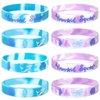 20 pcs mermaid party favors wristband, under the sea party favors, birthday jewelry toy party supplies cute pinata filler halloween. (mermaid, kids)