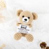 Positive Bear Crochet for Friend Birthday Gifts for Mom Aunt Dad Grandpa Daughter Son, Emotional Coworker Sister Brother Support Gifts Small Cute Stuff Things Inspirational Mental Health Gifts