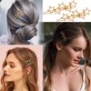 HINZIC 6Pcs Gold Star Hair Clips Vintage Cluster Star Hair Pin Barrettes Metal Hoop Star Head Clip Space Hair Accessories for Women Girls Gift