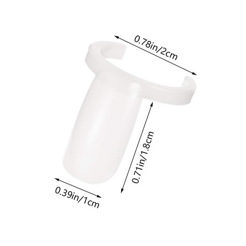 PORTOWN 200 PCS Nail Display Ring, DIY Nail Display Ring Nail Art Color Chart Tool Manicure Art Practice Tool for Beginners & Manicure Store