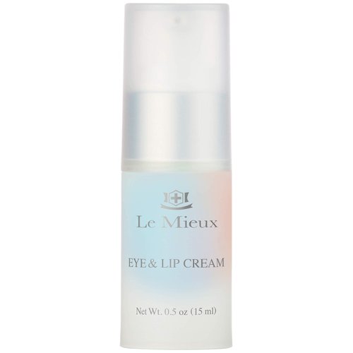 Le Mieux Eye & Lip Cream - Anti Aging Eye and Lip Moisturizer, Peptide-Infused Treatment for Visible Wrinkles & Fine Lines with Kukui Nut Oil & Ceramide, No Parabens or Sulfates (0.5 oz / 15 ml)