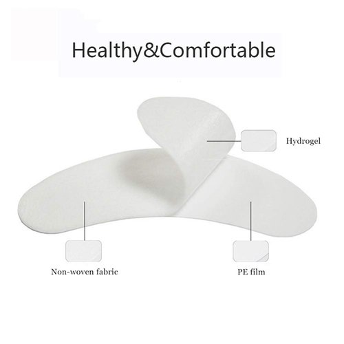 LANKIZ 100 Pairs Under Eye Gel Pads for Lash Extensions, 100% Natural Plant Extract, Collagen Hydrogel, Lint-Free, Moisturizing, Reduces Dark Circles and Eye Puffiness