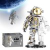 GoolRC Space Astronaut Building Block Set, 1078 Pcs Half Mechanical Astronaut Building Kit with Display Stand, Educational STEM Toys Spaceman Building Kits Gifts for Teen Boys Girls Kids