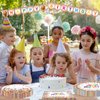 Confetti Sprinkles Theme Party Supplies Kit for 24 Guests - 97 Pcs Including Plates, Forks, Napkins, Bunting - Happy Birthday Decorations & Favors