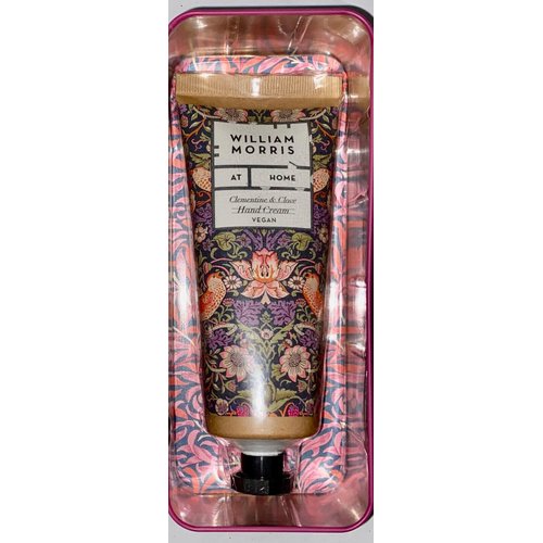 Heathcote & Ivory William Morris Clementine & Clove Strawberry Thief Hand Cream Tin 3.4oz